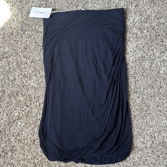 NWT!! Frame - Double Ruched Skirt - Size X-Small - Navy Blue - Picture 7 of 8